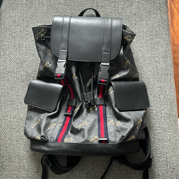 Gucci Tiger print backpack - Picture 1 of 8